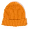 Fedeli Exclusive To Michael Jondral: Orange Knitted Hat In Pure Scottish Cash