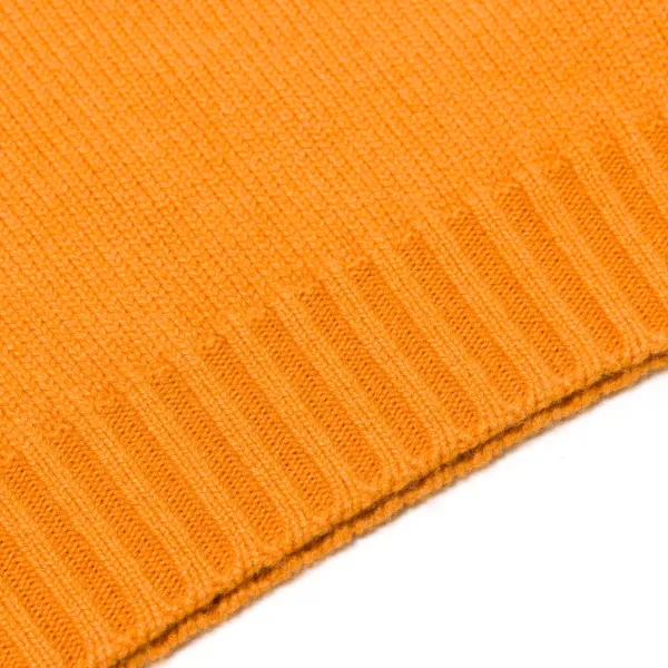 Fedeli Exclusive To Michael Jondral: Orange Scottish 4-Ply Cashmere Turtlenec