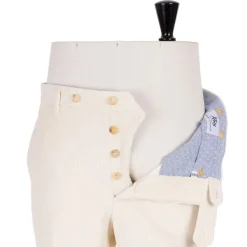 Rota Sartorial Exclusive To Michael Jondral: English Cotton-Corduroy Trousers With Iv