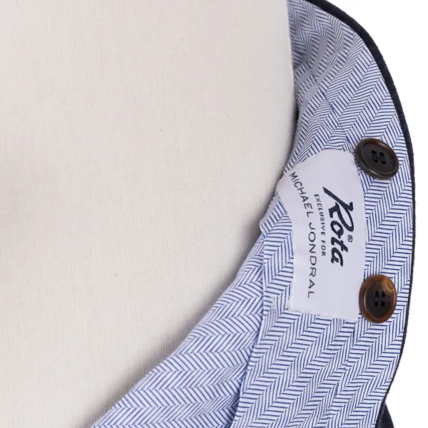Rota Sartorial Exclusive To Michael Jondral: Blue Pure Wool Flannel Pants - Rota Sart