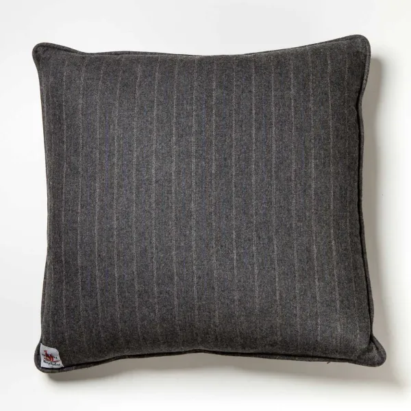 Fox Brothers Exclusively For Michael Jondral: Pillow Made Of Original Fox Flannel With Chalk Stripes