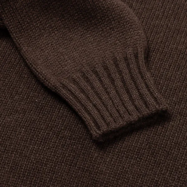 Fedeli Exclusively For Michael Jondral: Cocoa Brown Turtleneck Sweater Made O
