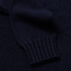 Fedeli Exclusively For Michael Jondral: Dark Blue Turtleneck Sweater Made Of