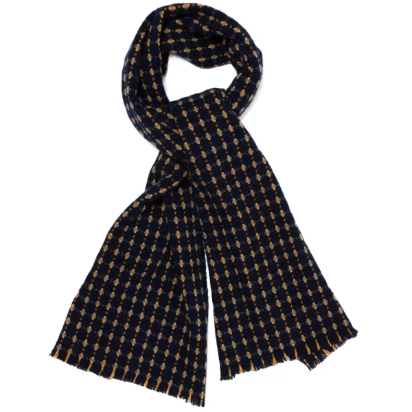 Fedeli Exclusively For Michael Jondral: "Open Jacquard" Scarf Made From Pure