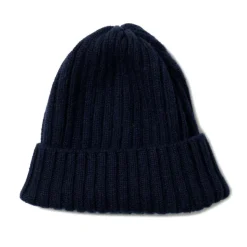Fedeli Exclusively For Michael Jondral: Dark Blue Knitted Cap Made Of Cashmer