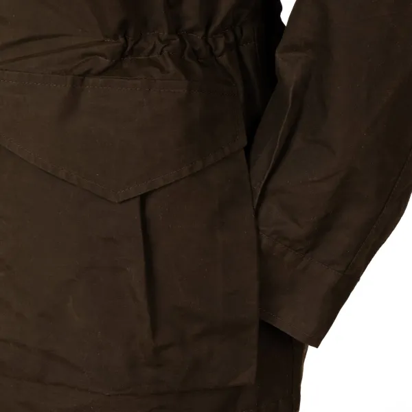 Justo Gimeno Field Jacket "Travis" In Waxed Tec Cotton