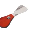 Turms Folding Silver Shoehorn With Red Handle