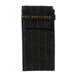 Fox Brothers X Mj: Spectacle Case "Fox Soft Case" Made Of Pure Wool