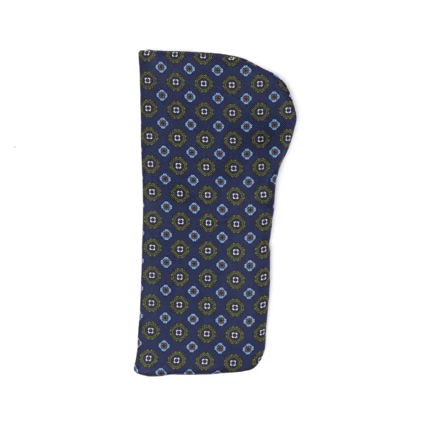 E. Marinella Glasses Case "Silk Case" Made Of Printed Silk - Purely Handcrafted