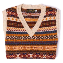Glenugie Exclusive X Mj: Pure Wool "Fairisle Slipover" Sweater - Pure