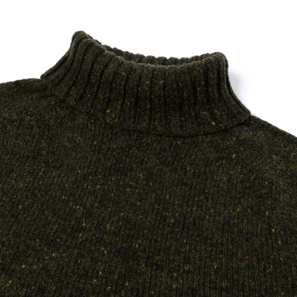 Glenugie X Mj: Pure Wool "Donegal Polo Jumper" Sweater - Supersoft Lam