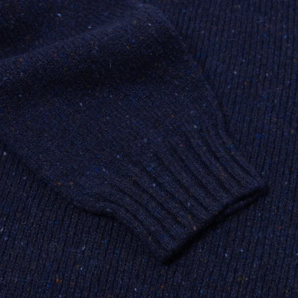 Glenugie X Mj: Pure Wool "Donegal Polo Jumper" Sweater - Supersoft Lam