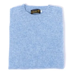 Glenugie X Mj: Pure Wool Round Jumper Sweater - Pure Soft Shetland