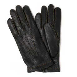 Thomas Riemer Wien Glove "Auerberg" Made Of Peccary Leather With Cashmere Lining - Hand S