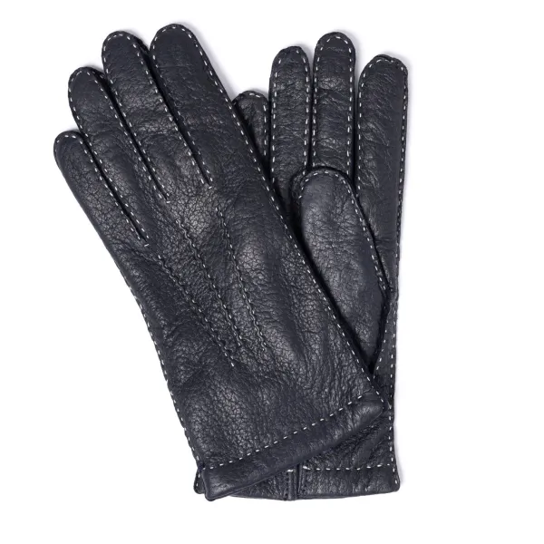 Thomas Riemer Wien Glove "Auersperg" Peccary Leather With Cashmere Lining - Hand Sewn