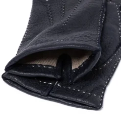 Thomas Riemer Wien Glove "Auersperg" Peccary Leather With Cashmere Lining - Hand Sewn