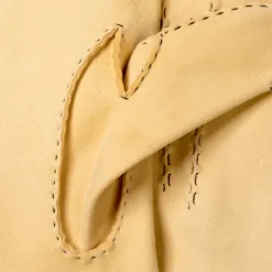 Thomas Riemer Wien Gloves "Offizier" Made Of Beige Deerskin