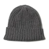 Fedeli Gray Knitted Cap Made Of Cashmere