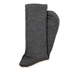 Sozzi Gray Ribbed Stockings