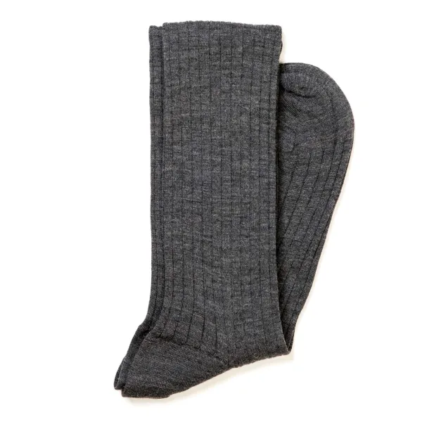Sozzi Gray Ribbed Stockings