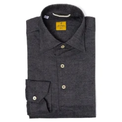 G. Inglese Gray-Blue Polo Shirt "Mastroianni" Made Of Pure Cotton - Han