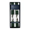 Albert Thurston Green Elastic Pants Straps "X Back Nickel" With Clips