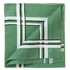 Simonnot-Godard Green Handkerchief "Picasso" Made Of Pure Cotton