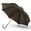 Maglia Green Umbrella "Traveller" With Handle Made Of Bamboo Wood