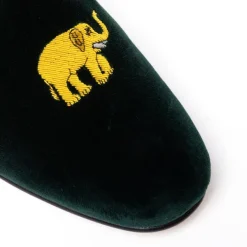 Bowhill u0026 Elliott Green Velvet Slipper 