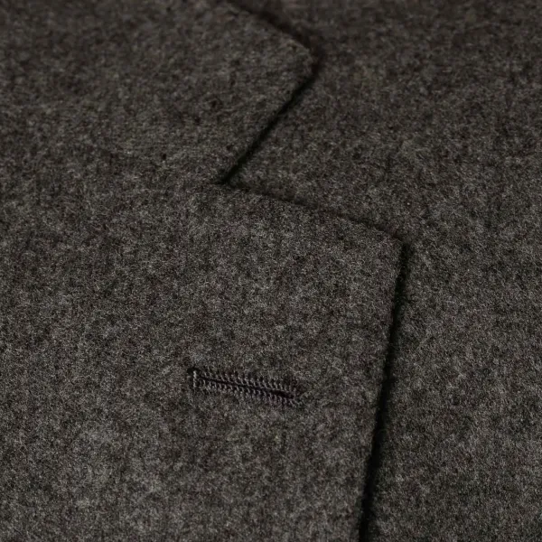 Cesare Attolini Grey Suit "Flanella Pipi" Made Of English Wool By Fox Brother'S - Pure