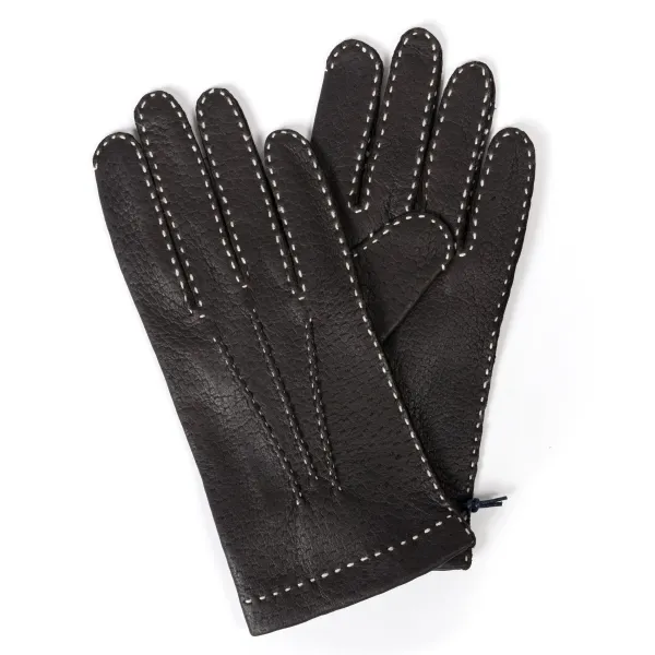 Thomas Riemer Wien Handschuh "Marienbad V" Aus Peccary-Leder - Handgenaht