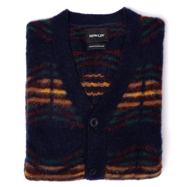 Howlin ' Cardigan "Out Of This World" In Scottish Wool