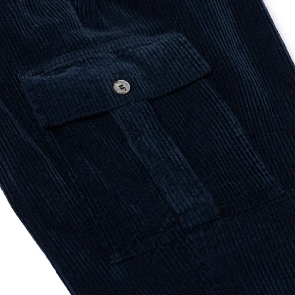 I Capresi X Mj: Cargo Pant "Vesuvio" In Washed Cotton Corduroy