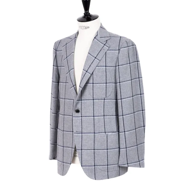 Cesare Attolini Jacket "Grande Finestra" Made Of Wool And Cashmere - Pure Handwork