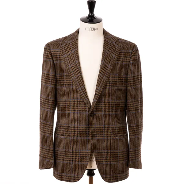 Cesare Attolini Jacket "Prince De Galles" Made Of Pure Merino Wool From Fox Brother'S