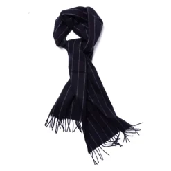 Joshua Ellis X Mj: New Jermyn Stripe Plaid Scarf In Pure Scottish Cash