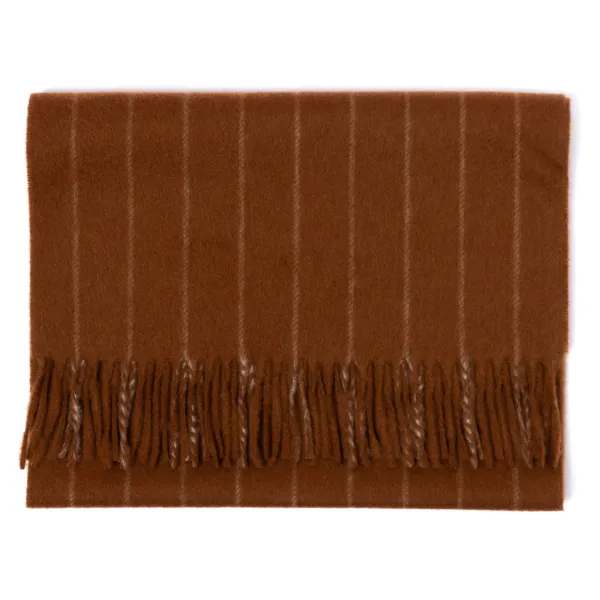 Joshua Ellis X Mj: New Jermyn Stripe Plaid Scarf In Pure Scottish Cash