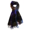 Joshua Ellis X Mj: Pure Scottish Cashmere Ripple Check Stole Scarf
