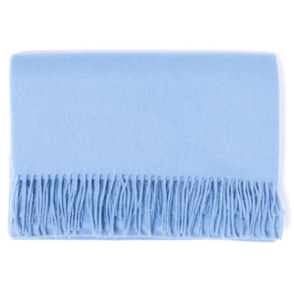 Joshua Ellis X Mj: Ripple Plain Stole Scarf In Pure Scottish Cashmere