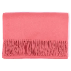 Joshua Ellis X Mj: Ripple Plain Stole Scarf In Pure Scottish Cashmere