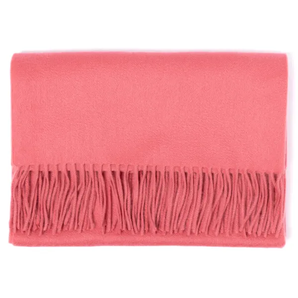 Joshua Ellis X Mj: Ripple Plain Stole Scarf In Pure Scottish Cashmere