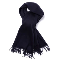 Joshua Ellis X Mj: Ripple Plain Stole Scarf In Pure Scottish Cashmere