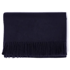 Joshua Ellis X Mj: Ripple Plain Stole Scarf In Pure Scottish Cashmere