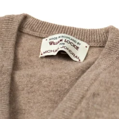 William Lockie Jumper "Oxton Vee" Made From Fine Scottish 1 Ply Cashmere