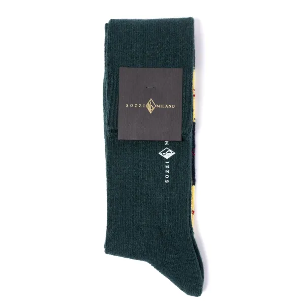 Sozzi Knee Sock "Argyle" From A Cashmere Blend