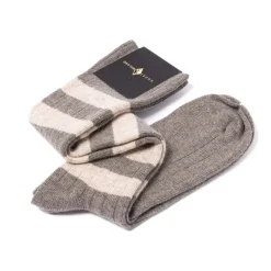 Sozzi Knee Sock "College Stripe" From A Cashmere Blend