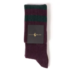 Sozzi Knee Sock "College Stripe" Made Of A Cashmere Mix