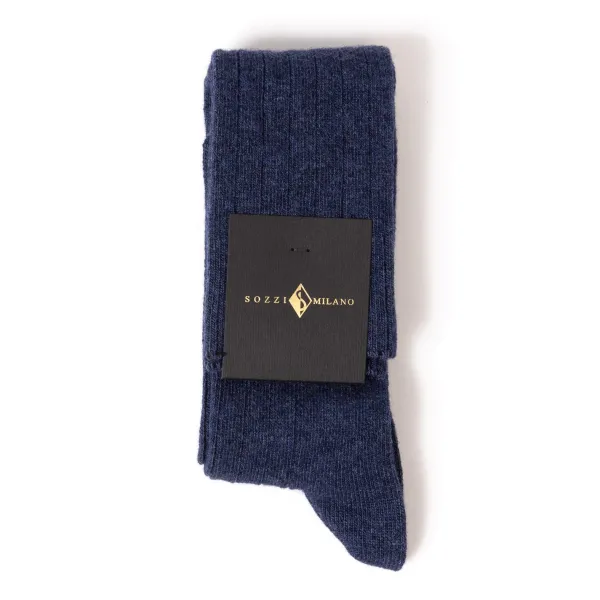 Sozzi Knee Sock "Wide Rib" From A Cashmere Blend