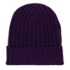 William Lockie Knitted Hat "Ribbed Hat" Made Of Pure Lambswool - 4 Ply