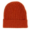 William Lockie Knitted Hat "Ribbed Hat" Made Of Pure Lambswool - 4 Ply